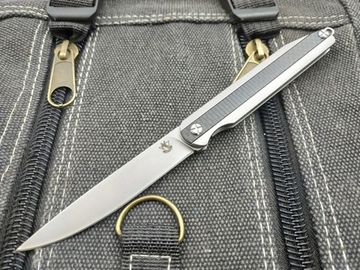 Складной нож Steelclaw Джентльмен-4 c клинком из стали AUS-8A, рукоять карбон / Stainless Steel