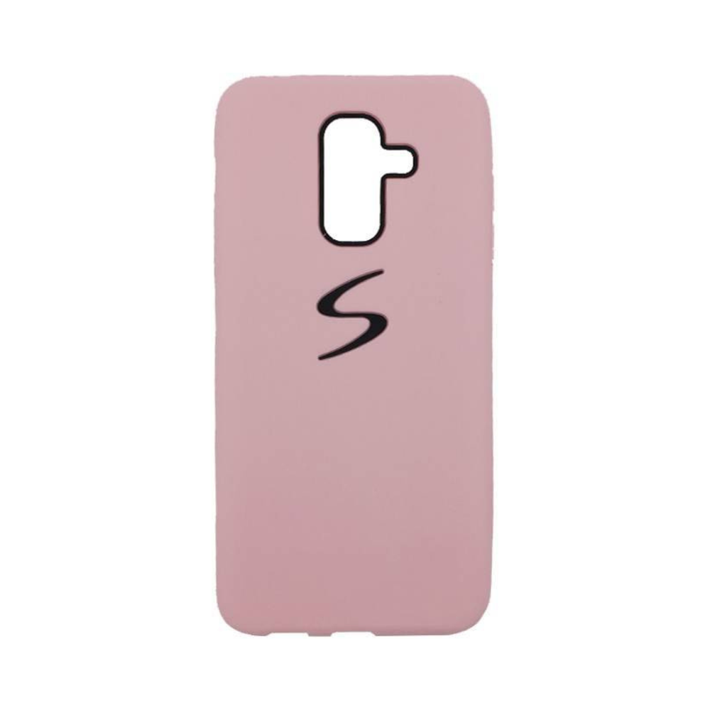 Силиконовый матовый чехол S-Design для Samsung A6 Plus 2018, розовый