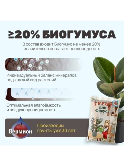 Органический грунт для фикуса 2 л