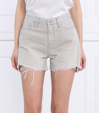 шорты mom short CALVIN KLEIN JEANS - серый(J20J220643)