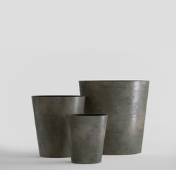 Кашпо, коллекция Concrete (Midnight), форма CRATER