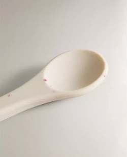 ZARA HOME ДЕТСКАЯ СИЛИКОНОВАЯ ЛОЖКА С ПРИНТОМ В ГОРОШЕК, РАЗНОЦВЕТНЫЙ