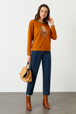 22714 Джемпер женский (кленовый лист)