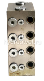 VSG8-KR - Питатель для двухлинейных систем смазки с рабочим давлением 400 бар, количество выходов 8, максимальная доза 2,3 мл/цикл, с регулятором и индикатором