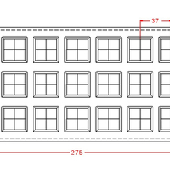 68 | Форма "Квадрат разноуровневый" (275*135 мм)
