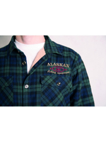 Рубашка мужская в клетку теплая с длинным рукавом  XXL