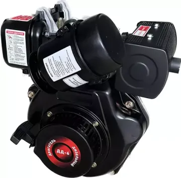 Двигатель дизельный ДД-6Е (6 л.с., вал шлицы, электростартер)