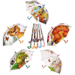 Зонт детский полуавтомат «Ultramarine - Озорные зверята», 8 спиц, d-86см, длина в слож. виде 65см