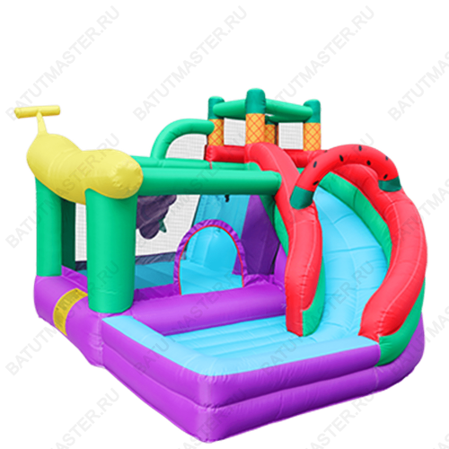 Батут для детей на дачу "Фруктовый рай" 3*3*2,5 м