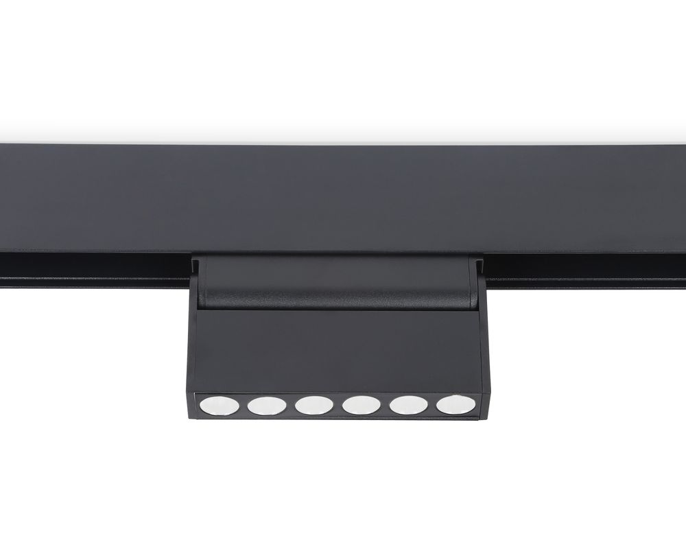 Светильник светодиодный поворотный для шинопровода Magnetic  GL4040 BK черный IP20 6W 4200K 48V 24° 115*22*105