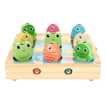 Развивающая игрушка деревянная Рыбалка 9 эл, коробка C-41675