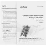 Коммутатор Dahua DH-S4210-8GT-110 (L2) 10x1Гбит/с 2SFP 8PoE 110W управляемый