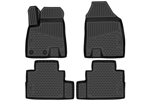 Коврики в салон для JETOUR Dashing 2023-, 4шт. (Повышенная устойчивость, повышенная износостойкость) FORMAT.3DAN0578210K