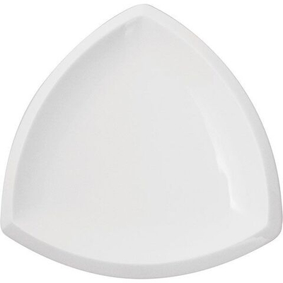 Тарелка «Кунстверк» треугольная;фарфор;,L=18,B=18см;белый (Цвет: белый)