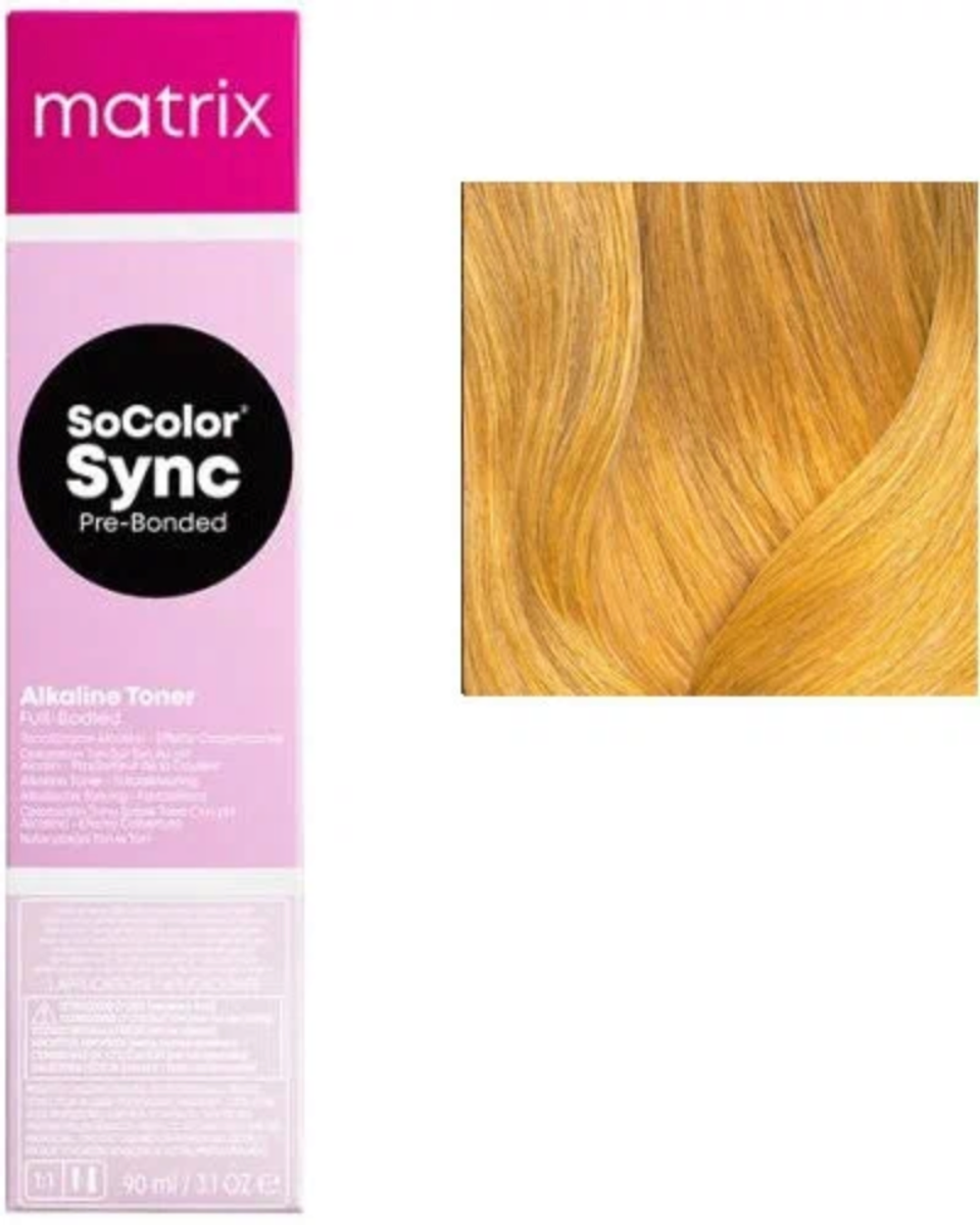 Matrix Краска для волос без аммиака SoColor Sync Pre-Bonded 8G Светлый блондин золотистый 90 мл.