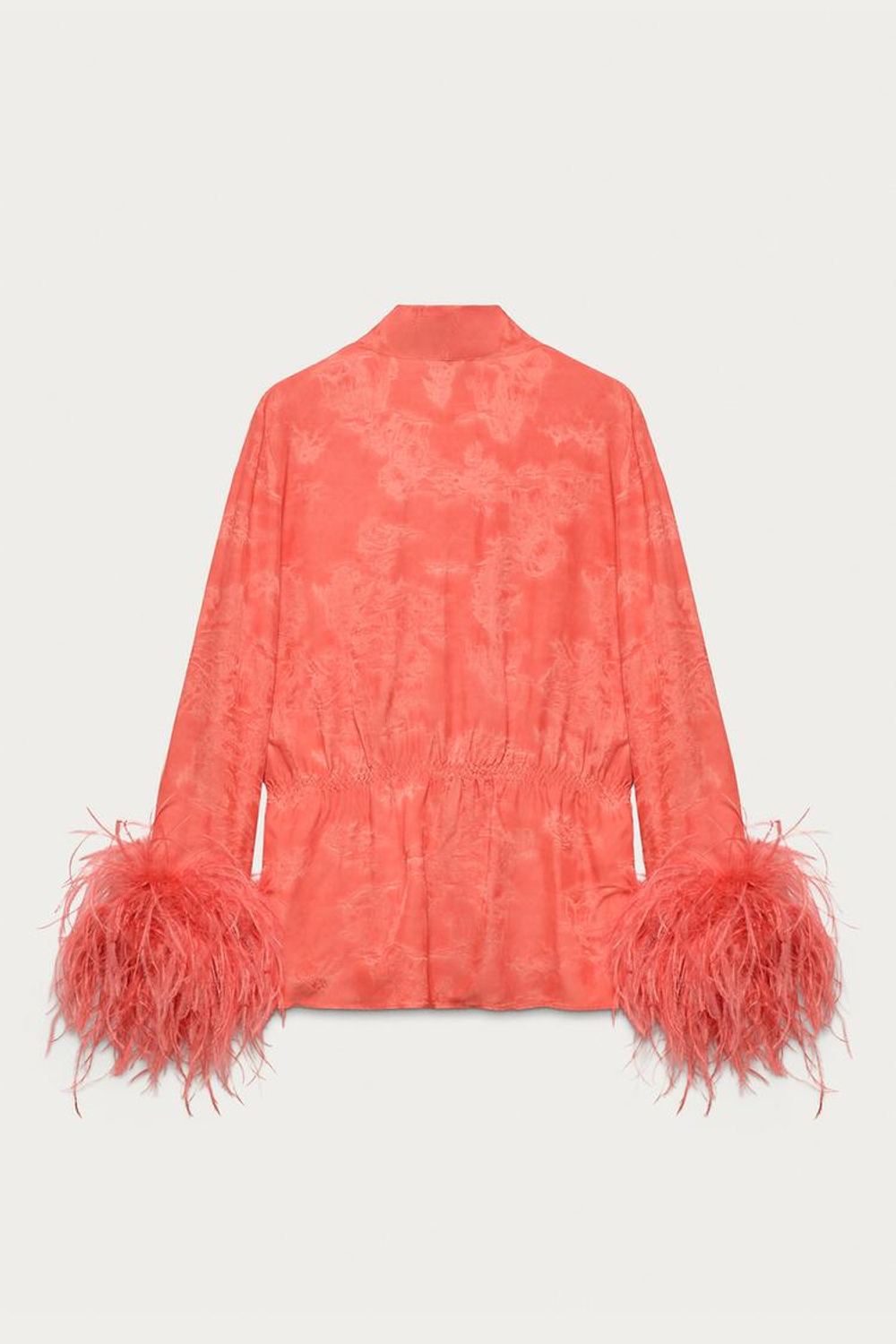 ZARA X MARISA BERENSON РУБАШКА ИЗ ВИСКОЗЫ, КРАСНЫЙ/ОРАНЖЕВЫЙ