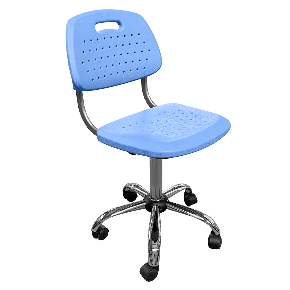 Стул ученический на хромированном газлифте ШС-18, антивандальный пластик