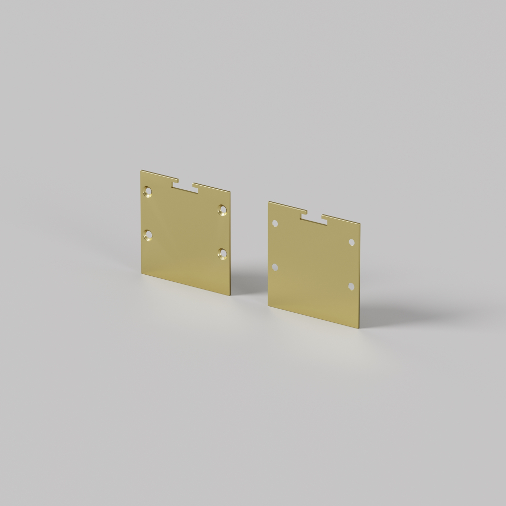 Комплект заглушек Maytoni (для профиля 35×35) 2 шт., ALM-3535BT-BR-EC 642039