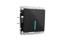 Выключатель Werkel Hammer 1 клавиша с индикатором черный 36315