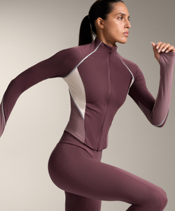 Oysho Легкая теплая светоотражающая куртка, бургунди