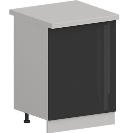 Кухня Модуль ШН 600М Графит / Графит Глянец