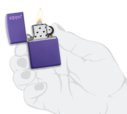 Зажигалка фиолетовая с логотипом Purple Matte ZIPPO 237ZL