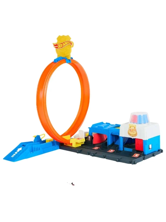 Автотрек Хот Вилс Суперполицейский участок JBM71