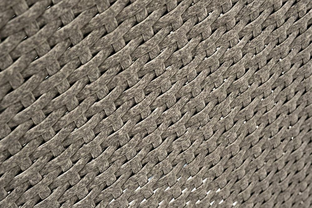 "Капучино" кашпо для цветов плетеное из искусственного ротанга, цвет бежевый