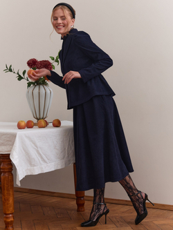 Юбка бохо вельветовая миди