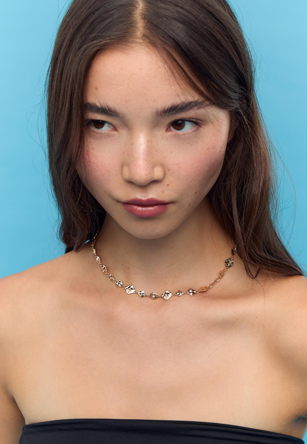 STRADIVARIUS Колье «Лариат», золотой