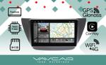 Магнитола для Mitsubishi Lancer 9 (CS), Lancer Cedia, Evolution (CT) - Vaycar VA47-5037-2K на Android 13, Быстрая, 2K QLED, CarPlay, 4G SIM-слот