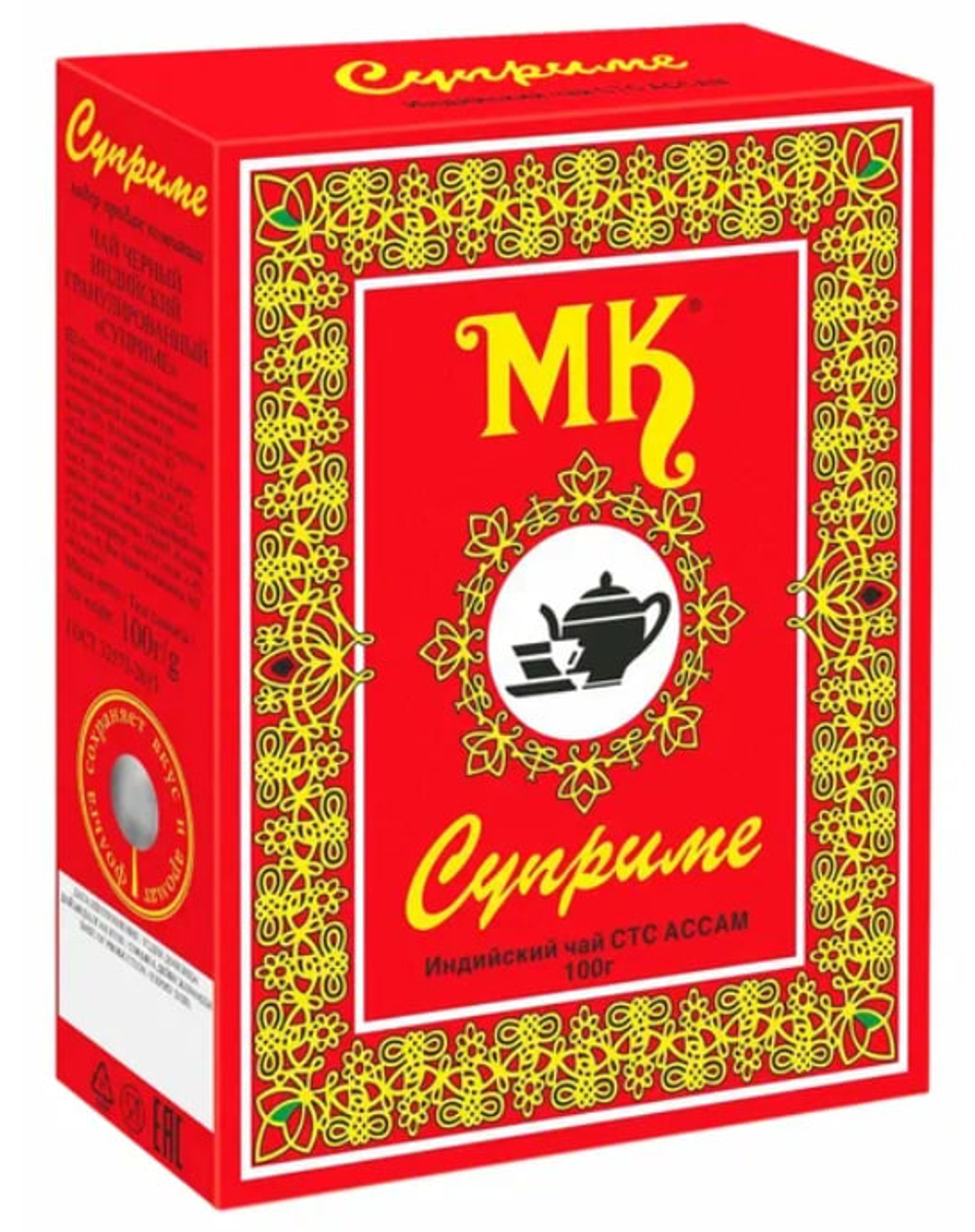 Чай индийский черный  гранулированный  "Суприме" ,100г