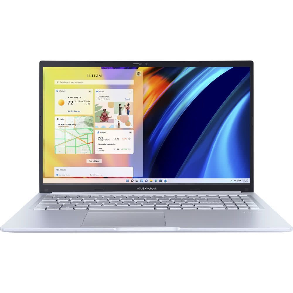 Ноутбук ASUS Vivobook X1502ZA-BQ2340, 15.6" (1920x1080) IPS/Intel Core i7-12700H/16 ГБ DDR4/512 ГБ SSD/Intel Iris Xe Graphics/Без системы, Серебристый (90NB0VX2-M03730)