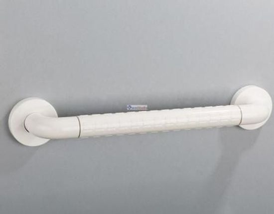 Поручень настенный  F8101 нерж+пластик 48,5 см