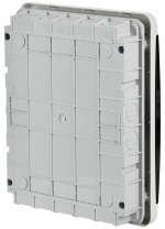Корпус пластиковый ЩРВ-П-24 IP41 черная прозрачная дверь TEKFOR IEK