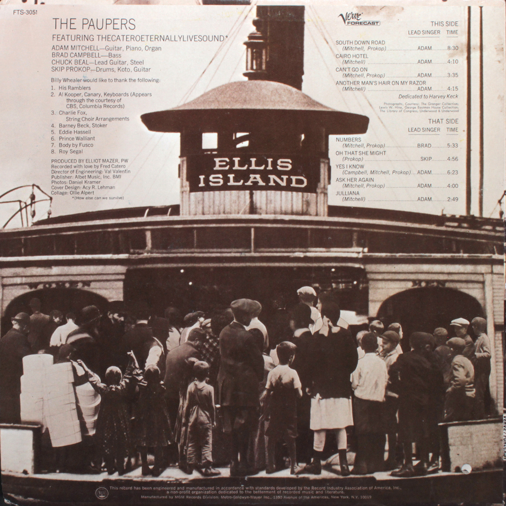 The Paupers / Ellis Island (LP)