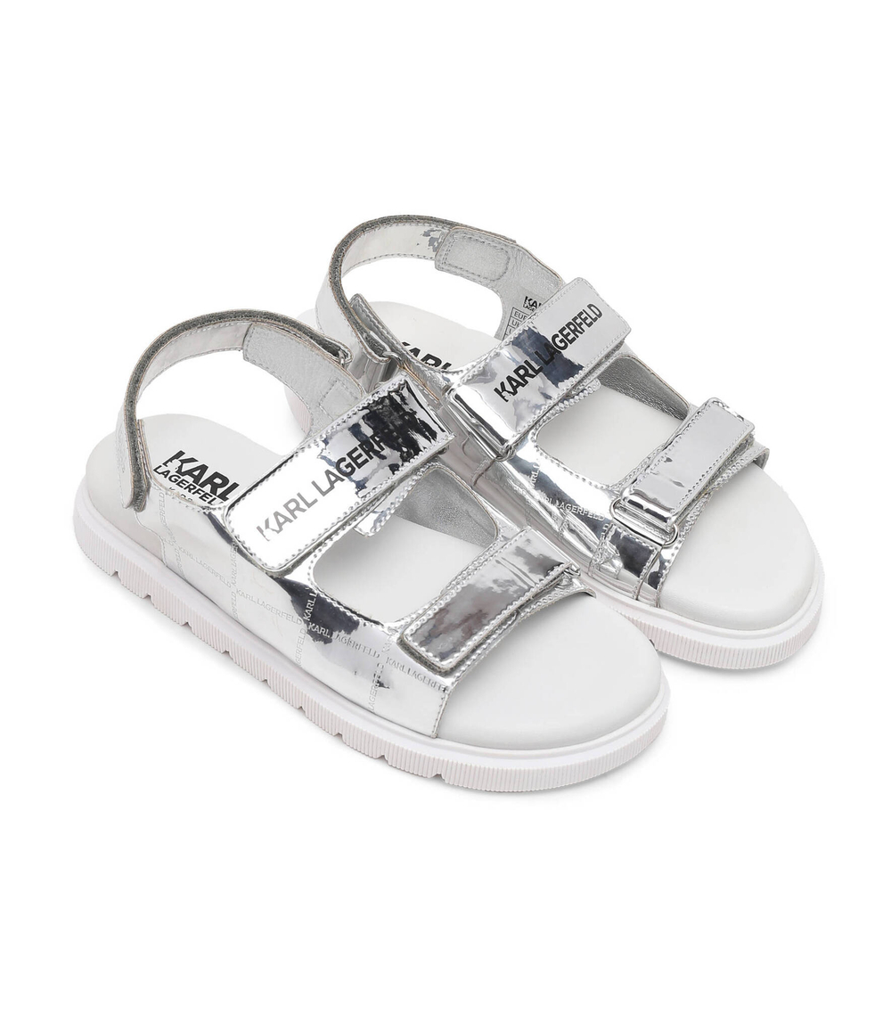 Босоножки Karl Lagerfeld Kids - серебряный(Z30003)