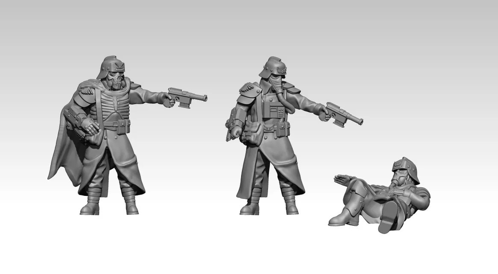 Kreig Officers and wounded