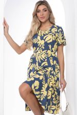 Платье "Малика" (сине-желтое) П8833 LT Collection (Акция)