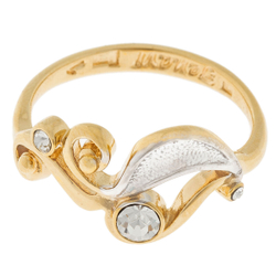 "Трезини" кольцо в золотом покрытии из коллекции "Архитектура" от Jenavi