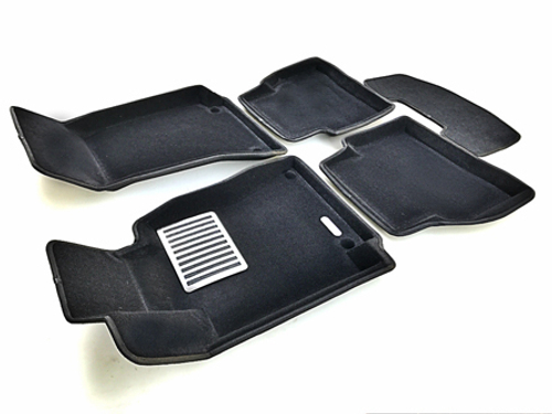 Коврики салона для MERCEDES W205 (C-Class) (2015-) Euromat 3D Lux черные. Арт. EM3D-003514