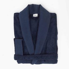 Мужской  махровый халат MODAL синий Tivolyo Home