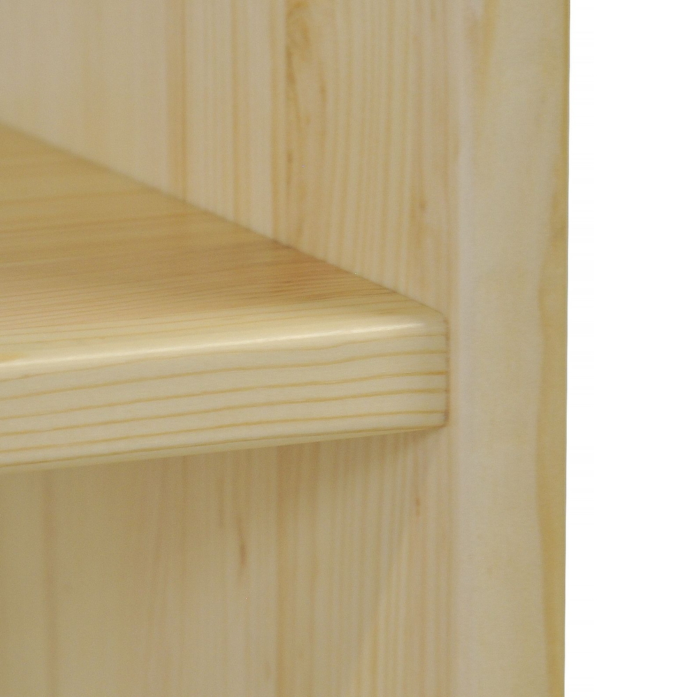 Полка настенная, 60x20x45, Ральф, для ванной и детской, деревянная, настольная, прозрачный лак, Dipriz