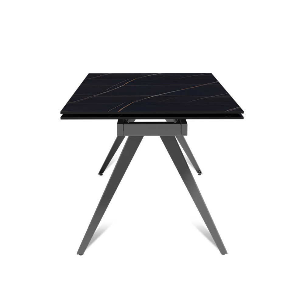 Стол раскладной Asti (160+40+40), керамика матовая Black Gold