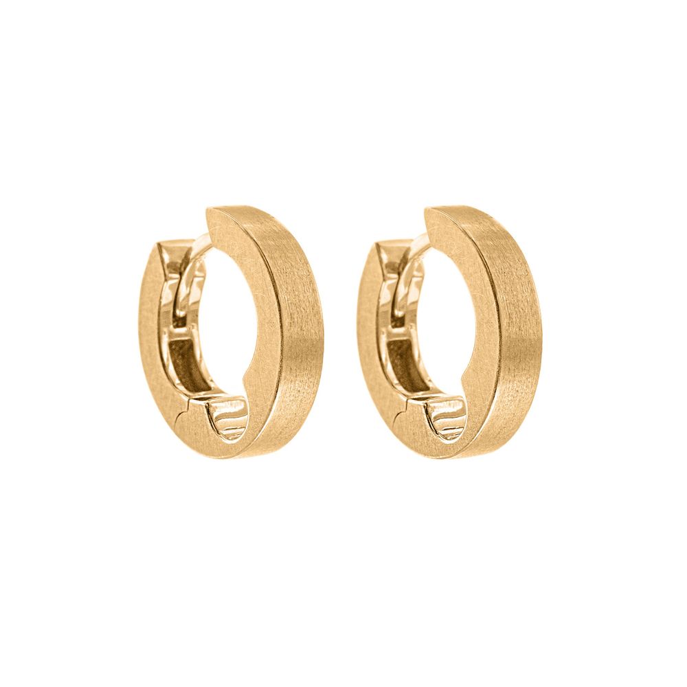 Серьги Замочки Сатин, позолота