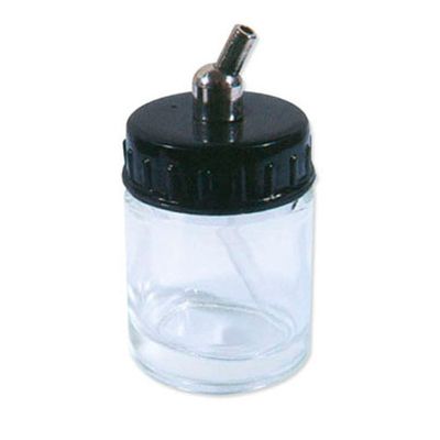 Баночка для краски с крышкой, с штуцером 60, стекло
