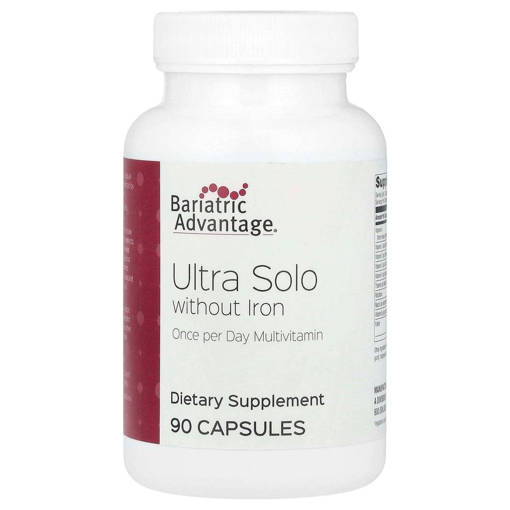 Bariatric Advantage, Ultra Solo без железа, 90 капсул