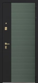 Стальная дверь "Сингапур" с зеркалом. Заказная модель.