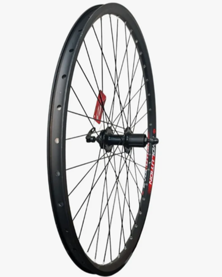 Колесо заднее 700C D EVOLUTION кассета 8-10 ск. пром.подш. эксцентрик / обод двойной алюм. черн. CNC