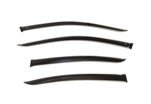 Дефлекторы боковых окон Cobra Tuning на Lexus ES 2012 хромированный молдинг арт.L20612CR